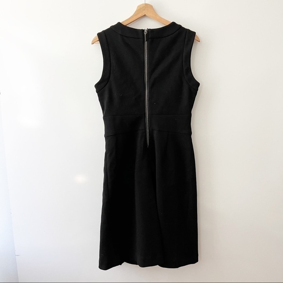Erin Snow Black Wool Pleated Fit and Flare Dress - Picture 2 of 11